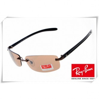 Ray Ban RB8304 Tech Sunglasses Black Frame Orange Lens