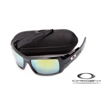 Oakley Oil Drum Sunglasses Polishing Black Frame Gray Blue Iridium Lens OAKLEY20156136