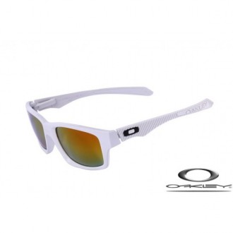 Oakley Jupiter Carbon Sunglasses White Frame Fire Yellow Lens OAKLEY20156385