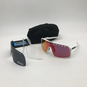 Oakley1.8 ENW 2020 Sutro sunglasses white frame fire lens