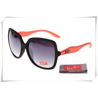 Ray Ban RB2085 Jakie Ohh Sunglasses Orange Black Frame Grey Gradient Lens