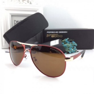 Porsche Design Gold P'8000 Sunglasses Dark