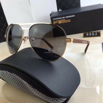 Men's Porsche Design P8862 Sunglasses Gold Gray