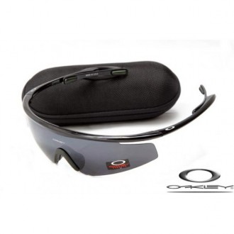 Oakley M Frame Sunglasses Polishing Black Frame Gray Iridium Lens OAKLEY20156110