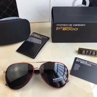 Porsche Design P8779 Sunglasses Gold Red Black