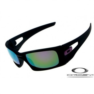 Oakley Crankcase Sunglasses Matte Black / Lake Green
