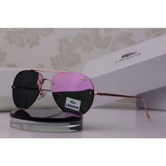 Lacoste Rimless Sunglasses Limited Edition Rose Red