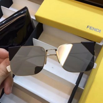 2520 Fendi Sunglasses lack of angle-type tide mirror Black