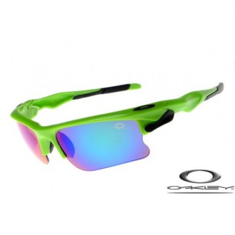 Oakley Fast Jacket Sunglasses Polishing Green Frame Green Iridium Lens OAKLEY20156273