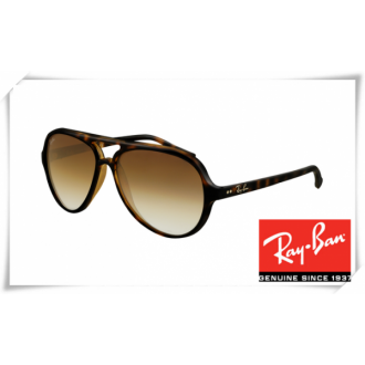 Ray Ban RB4125 Cats Sunglasses Tortoise Frame Brown Gradient lens