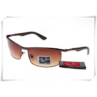 Ray Ban RB3459 Sunglasses Brown Frame Brown Gradient Lens