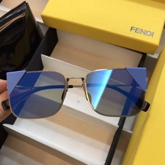 2520 Fendi Sunglasses lack of angle-type tide mirror Blue