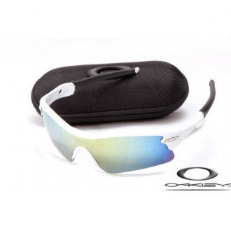 Oakley Radar Path Sunglasses Polishing White Frame Blue Gray Iridium Lens OAKLEY20156151