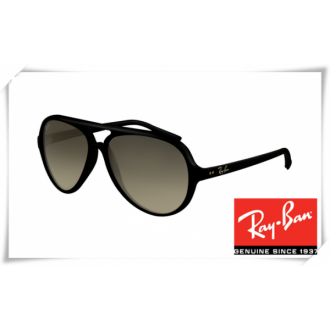 Ray Ban RB4125 Cats Sunglasses Black Frame Grey Lens