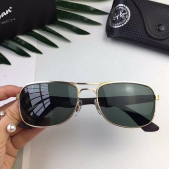 Men's Women's Ray Ban RB3524 Sunglasses Black Gold