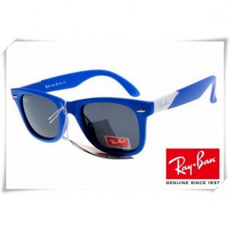 Ray Ban RB2157K Ultra Wayfarer Sunglasses Blue Frame Grey Lens
