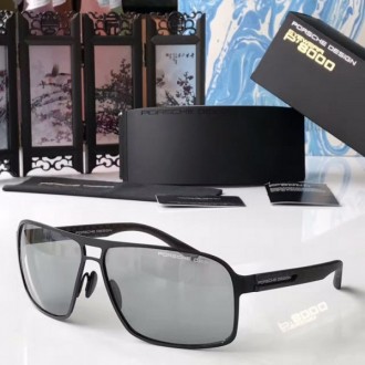 Mens Porsche Design P8562 Sunglasses Gray Black