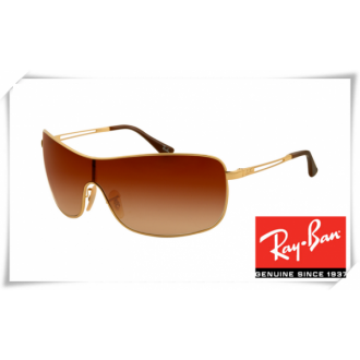 Ray Ban RB3466 Sunglasses Arista Frame Brown Gradient Lens