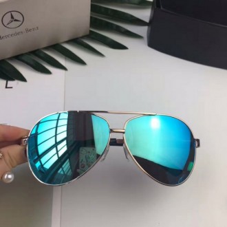 Mercedes-Benz Fashion Polarized Rimless Sunglasses Blue