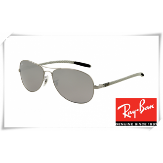 Ray Ban RB8301 Tech Sunglasses Gunmetal Frame Light Grey Lens