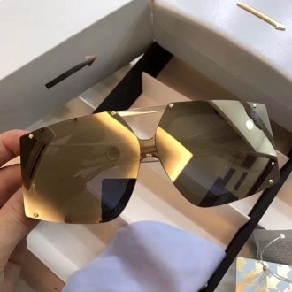 Karen Walker Saivador Irregular Sunglasses Brown Lenses