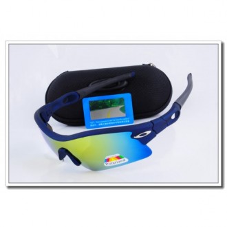 Cheap Oakley Radar Polarized Sunglasses RoyalBlue Frame Ice Blue Iridium Lens Sale