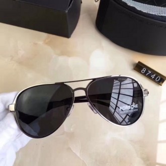 Porsche Design Black P8740 Aviators Sunglasses