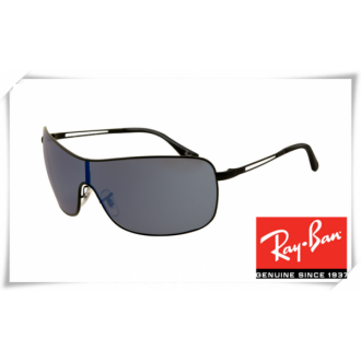 Ray Ban RB3466 Sunglasses Black Frame Grey Lens