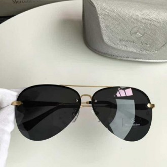 Men's Mercedes-Benz MB743 Sunglasses Black Gold