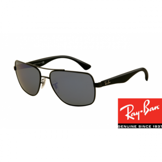 Ray Ban RB3483 HighStreet Sunglasses Black Frame Grey Lens