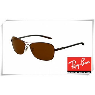 Ray Ban RB8302 Tech Sunglasses Brown Frame Brown Lens